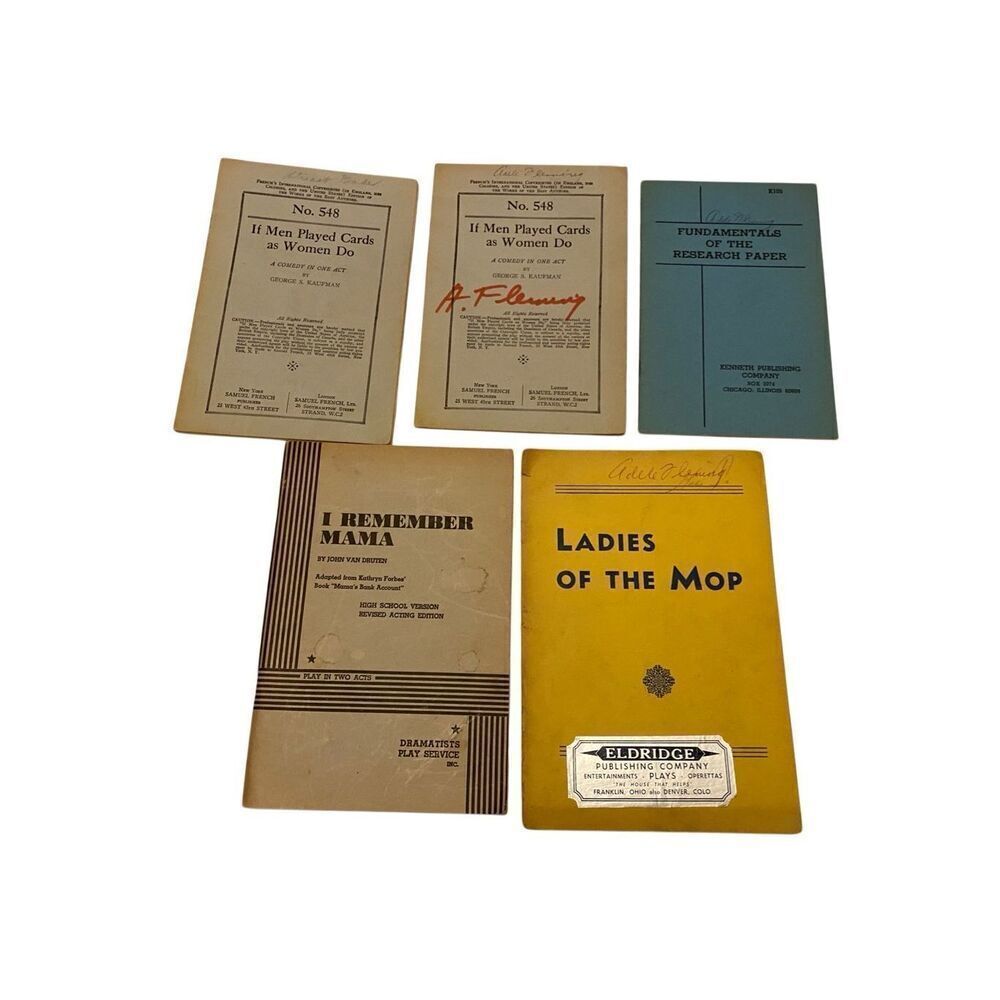 Lot Of 5 Play Services Ladies Of The Mop I Remember Mama
